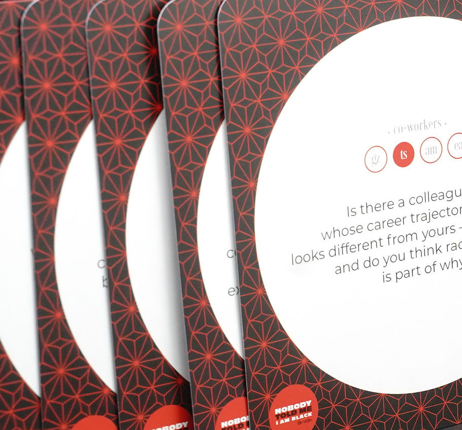 The Race Cards Coworkers Card Display